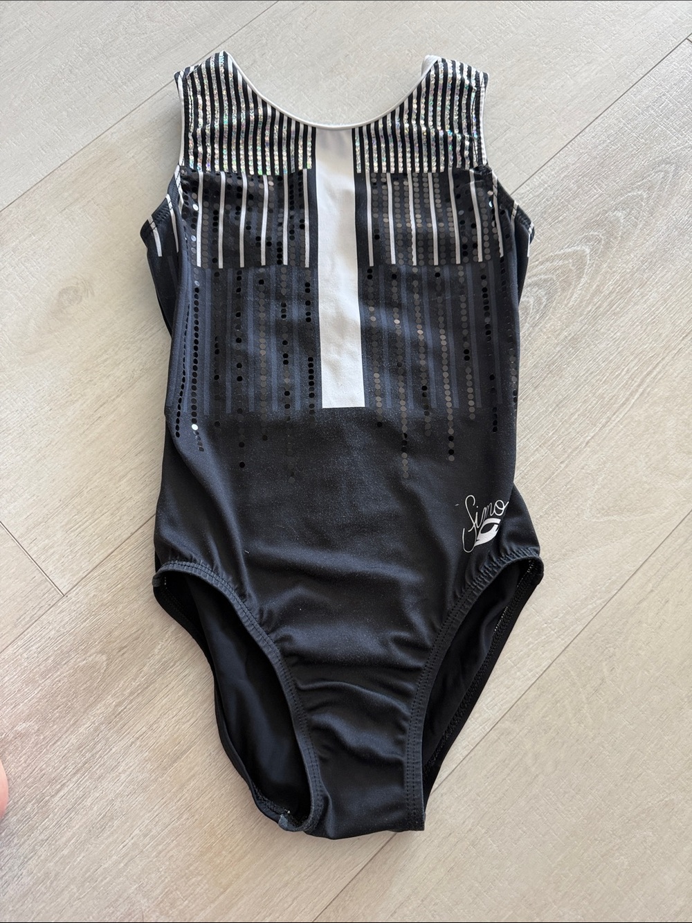 GK Black & White Girls' Performance One-Piece